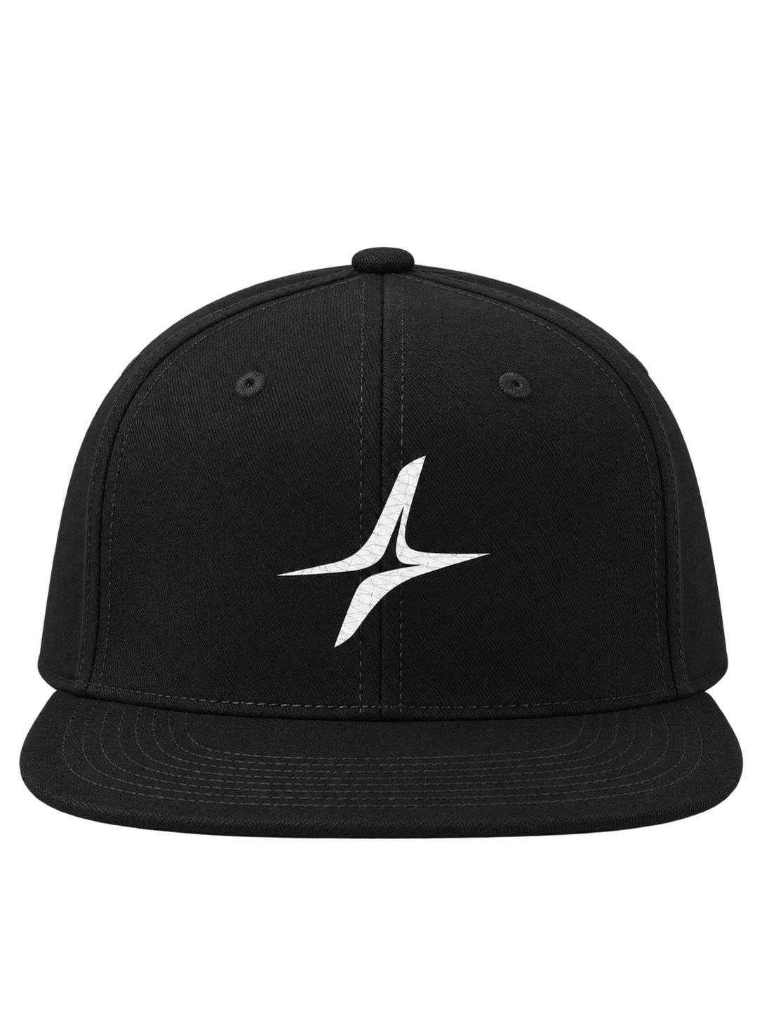 Star Snapback Cap in Black — front, ARLES star #color-black