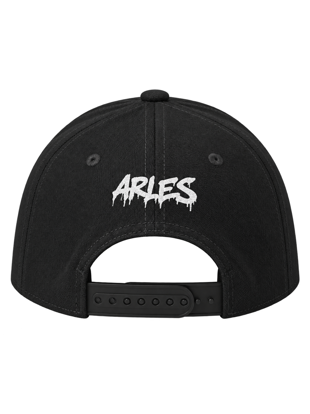 Star Snapback Cap in Black — back, graffiti ARLES #color-black