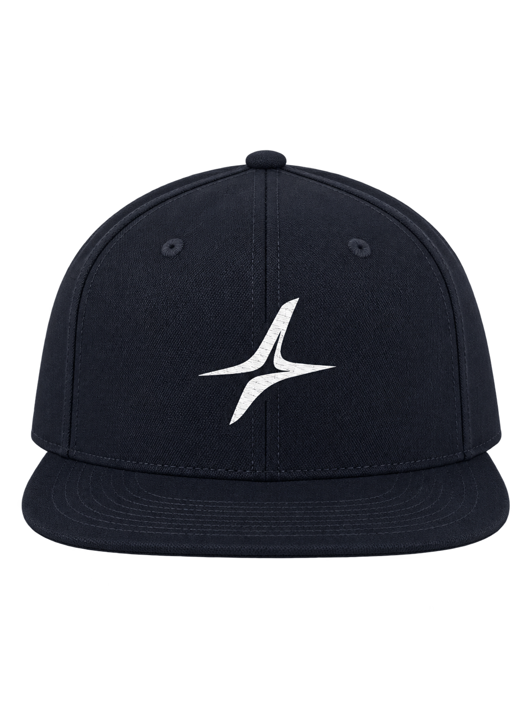 Star Snapback Cap in Navy — front, ARLES star #color-navy