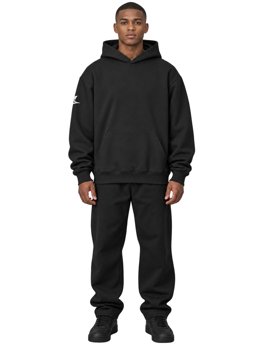 Clean Fit Hoodie — worn, front