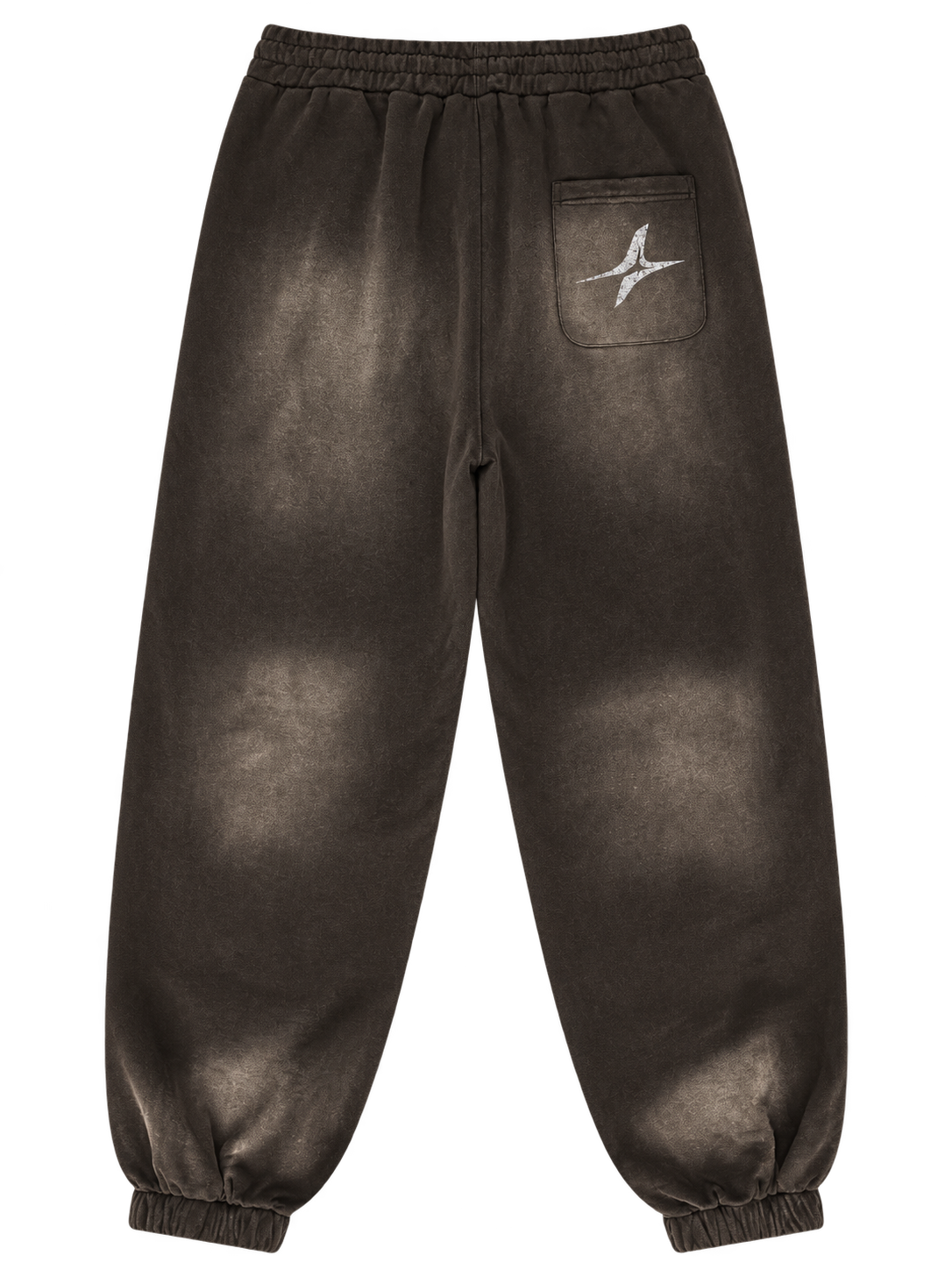 Sun-Faded Club Joggers in Brown — back, star on the pocket #color-brown