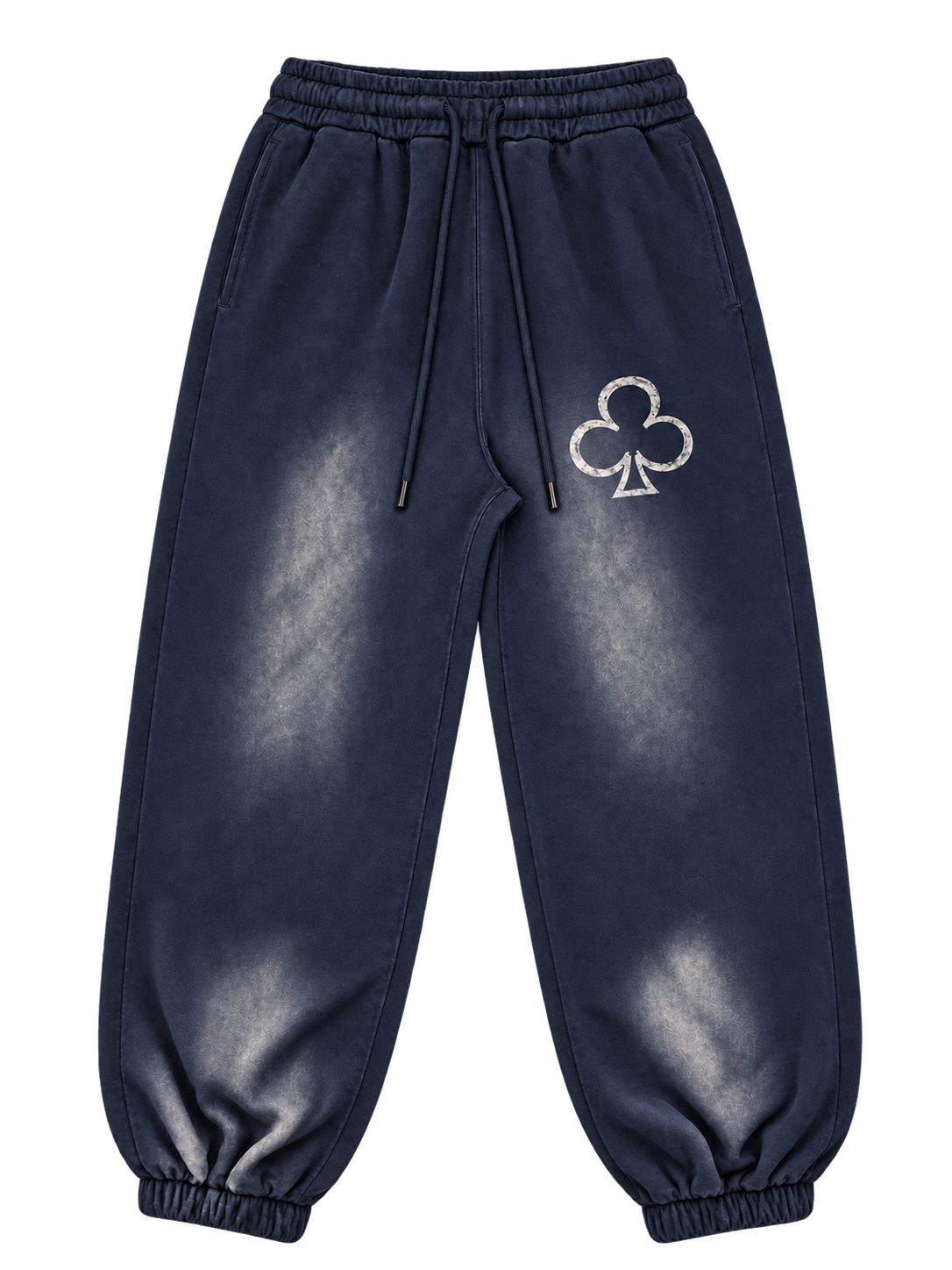 Sun-Faded Club Joggers in Dark Byzantine Blue — front, club on the thigh #color-dark-byzantine-blue
