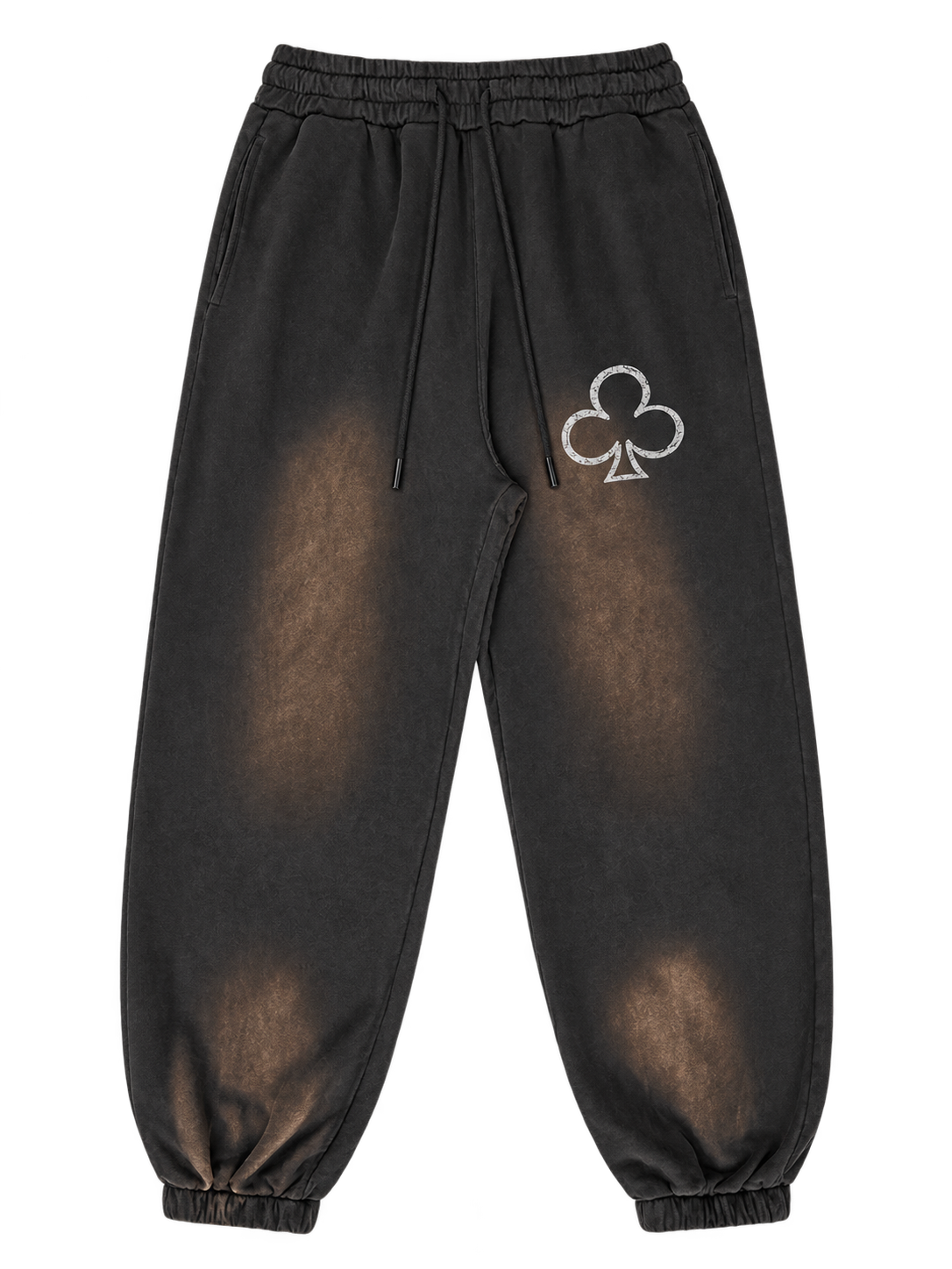 Sun-Faded Club Joggers in Dark Gray — front, club on the thigh #color-dark-gray